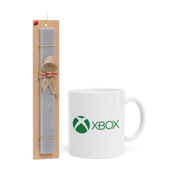 xbox, Easter Set, Ceramic Cup (330ml) & Easter aromatic flat candle (30cm) (GRAY)