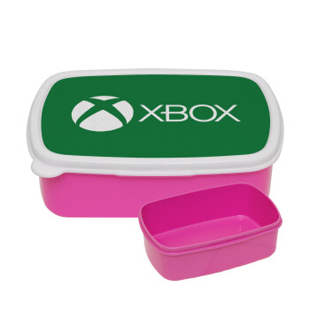xbox, ΡΟΖ παιδικό δοχείο φαγητού (lunchbox) πλαστικό (BPA-FREE) Lunch Βox M18 x Π13 x Υ6cm