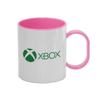 xbox, Κούπα (πλαστική) (BPA-FREE) Polymer Ροζ για παιδιά, 330ml