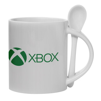 xbox, Ceramic coffee mug with Spoon, 330ml (1pcs)