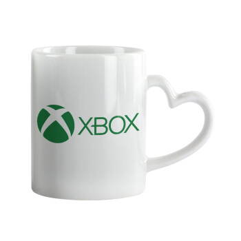 xbox, Mug heart handle, ceramic, 330ml