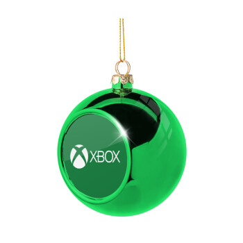 xbox, Green Christmas tree ornament ball 8cm