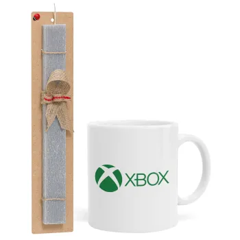 xbox, Easter Set, Ceramic Cup (330ml) & Easter aromatic flat candle (30cm) (GRAY)