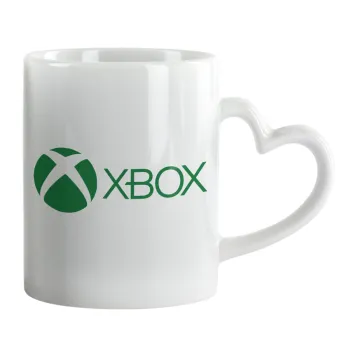 xbox, Mug heart handle, ceramic, 330ml