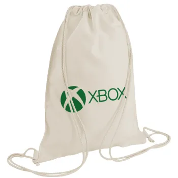 xbox, Τσάντα πλάτης πουγκί GYMBAG natural (28x40cm)