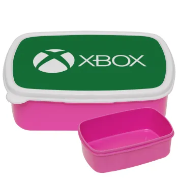 xbox, ΡΟΖ παιδικό δοχείο φαγητού (lunchbox) πλαστικό (BPA-FREE) Lunch Βox M18 x Π13 x Υ6cm