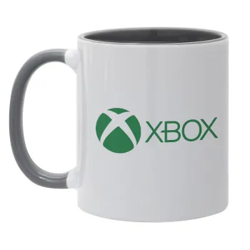 xbox, Κούπα χρωματιστή γκρι, κεραμική, 330ml