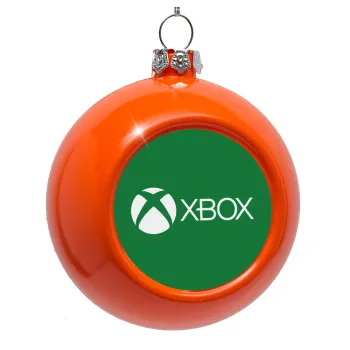 xbox, Orange Christmas tree ornament bauble 8cm