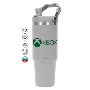 xbox, ΓΚΡΙ χρώματος Θερμός Ανοξείδωτο 890ml (30oz) με χερούλι