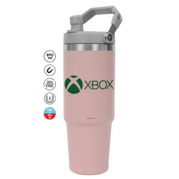 xbox, ΡΟΖ χρώματος Θερμός Ανοξείδωτο 890ml (30oz) με χερούλι