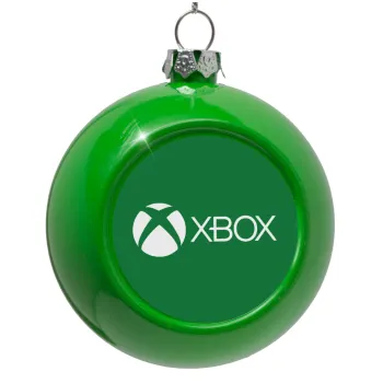 xbox, Green Christmas tree ornament bauble 8cm