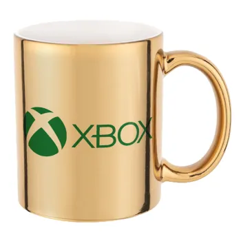 xbox, Mug ceramic, gold mirror, 330ml