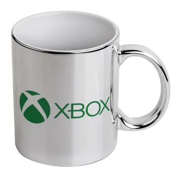 xbox, Κούπα κεραμική, ασημένια καθρέπτης, 330ml