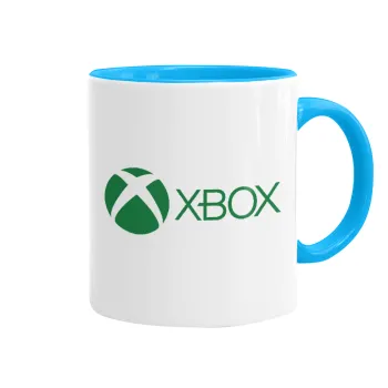 xbox, Mug colored light blue, ceramic, 330ml