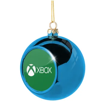 xbox, Blue Christmas tree ball ornament 8cm