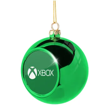 xbox, Green Christmas tree ornament ball 8cm