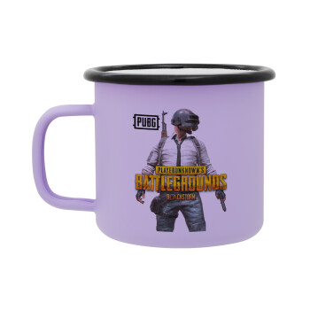PUBG battleground royale, Κούπα Μεταλλική εμαγιέ ΜΑΤ Light Pastel Purple 360ml