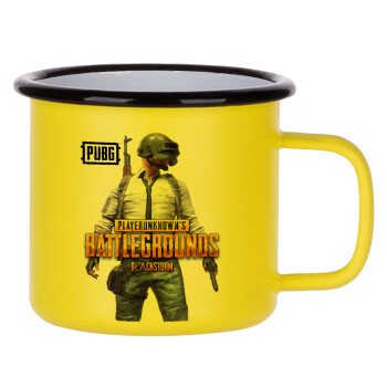PUBG battleground royale, Metallic enamel MATT Yellow cup 360ml