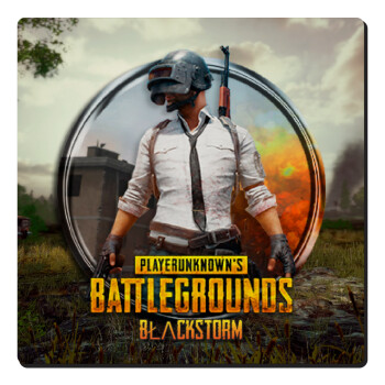 PUBG battleground royale, Τετράγωνο μαγνητάκι ξύλινο 6x6cm