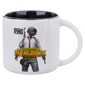 PUBG battleground royale, Κούπα κεραμική 400ml Λευκή/Μαύρη