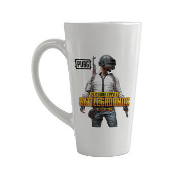 PUBG battleground royale, Κούπα κωνική Latte Μεγάλη, κεραμική, 450ml