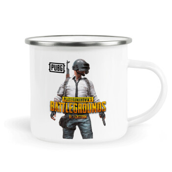 PUBG battleground royale, Κούπα Μεταλλική εμαγιέ λευκη 360ml