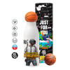 Bascetball Metal mug thermos, double wall, 550ml