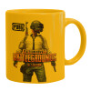 Ceramic coffee mug yellow, 330ml