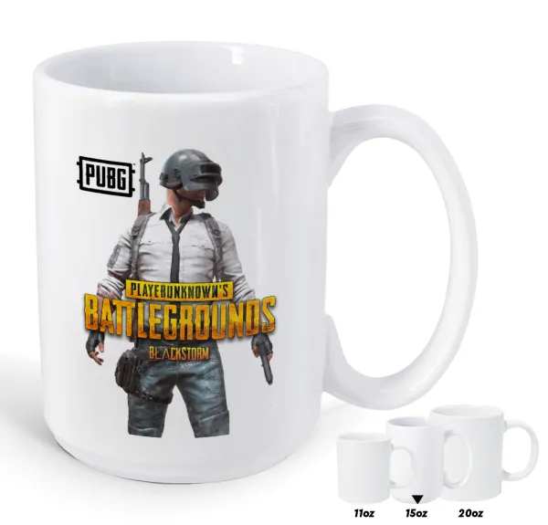 PUBG battleground royale — Mega mug, ceramic, 450ml
