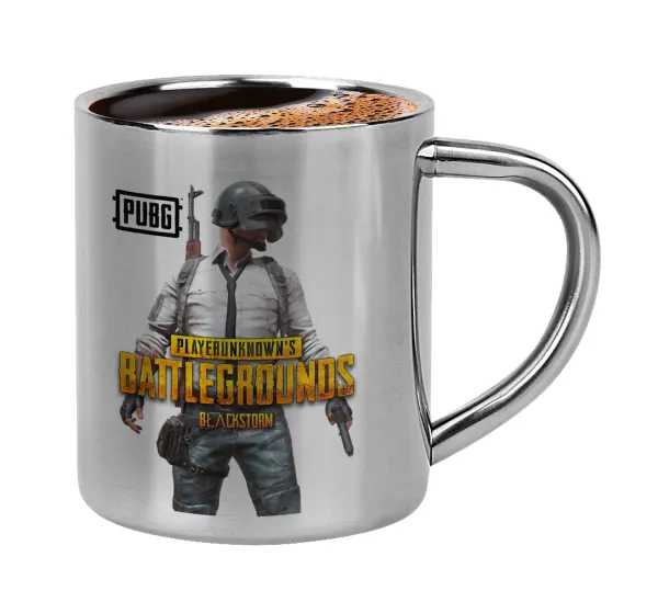 PUBG battleground royale — Double-wall metal cup for espresso (220ml)