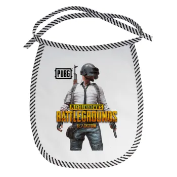 PUBG battleground royale, Σαλιάρα μωρού αλέκιαστη με κορδόνι Μαύρη