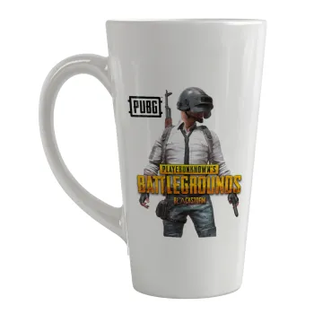 PUBG battleground royale, Κούπα κωνική Latte Μεγάλη, κεραμική, 450ml