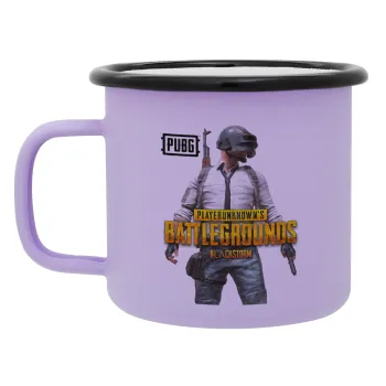 PUBG battleground royale, Κούπα Μεταλλική εμαγιέ ΜΑΤ Light Pastel Purple 360ml