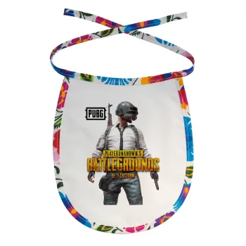 PUBG battleground royale, Σαλιάρα μωρού αλέκιαστη με κορδόνι Χρωματιστή