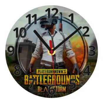 PUBG battleground royale, Ρολόι τοίχου γυάλινο (20cm)