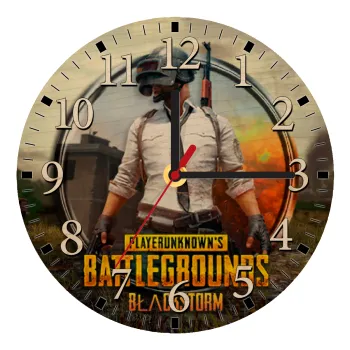PUBG battleground royale, Ρολόι τοίχου ξύλινο plywood (20cm)