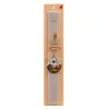 Easter Set, wooden keychain & scented Easter candle flat (30cm) (GRAY)