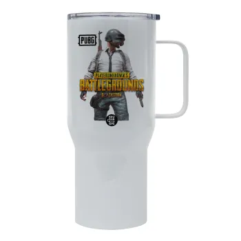 PUBG battleground royale, Tumbler με καπάκι, διπλού τοιχώματος (θερμό) 750L