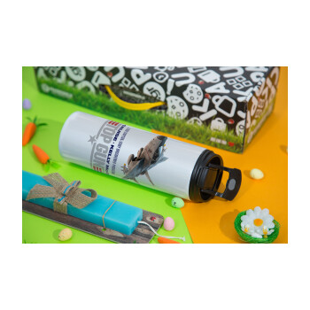 Top Gun, Easter candle,Travel Tumbler 2 Lids, with metal straw & cleaning brush & aromatic flat candle (30cm) (BLUE)