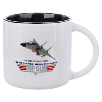 Top Gun, Κούπα κεραμική 400ml Λευκή/Μαύρη