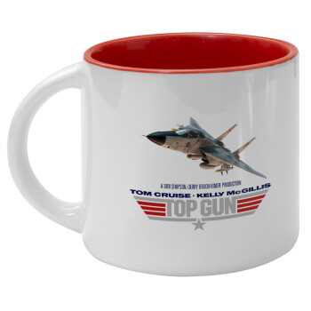 Top Gun, Κούπα κεραμική 400ml Λευκή/Κόκκινη