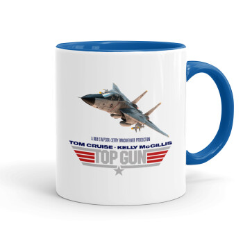 Top Gun, Mug colored blue, ceramic, 330ml
