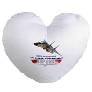Top Gun, Μαξιλάρι καναπέ καρδιά 40x40cm περιέχεται το  γέμισμα