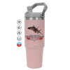 Pink color, 890ml (30oz) stainless Steel Tumbler with Handle