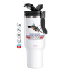 Mega Stainless steel Tumbler with lid, double wall 1,2L