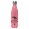 Μεταλλικό παγούρι θερμός Ροζ Ματ (Stainless steel), διπλού τοιχώματος, 500ml