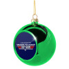 Green Christmas tree ornament ball 8cm