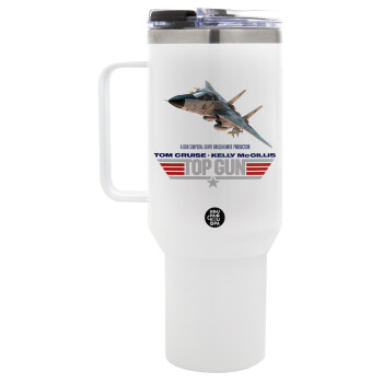 Top Gun, Mega Tumbler με καπάκι, διπλού τοιχώματος (θερμό) 1,2L