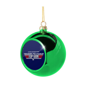 Top Gun, Χριστουγεννιάτικη μπάλα δένδρου Πράσινη 8cm