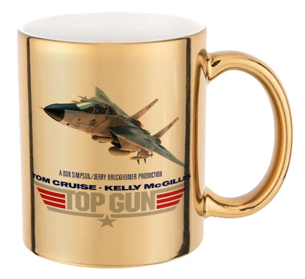 Top Gun — Mug ceramic, gold mirror, 330ml